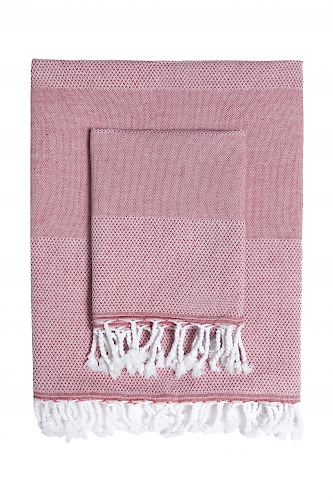 Langø - Beach towel - red